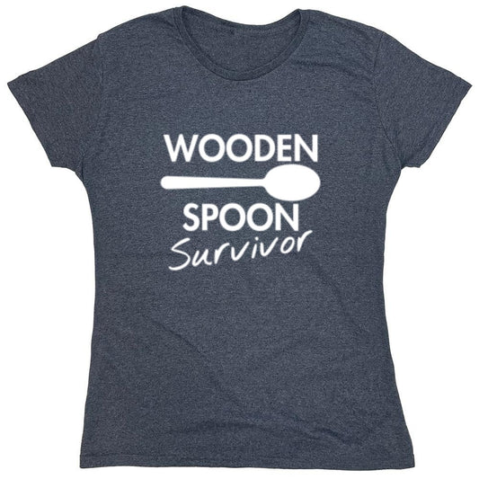 Funny T-Shirts design "Wooden Spoon Survivor - Womens"