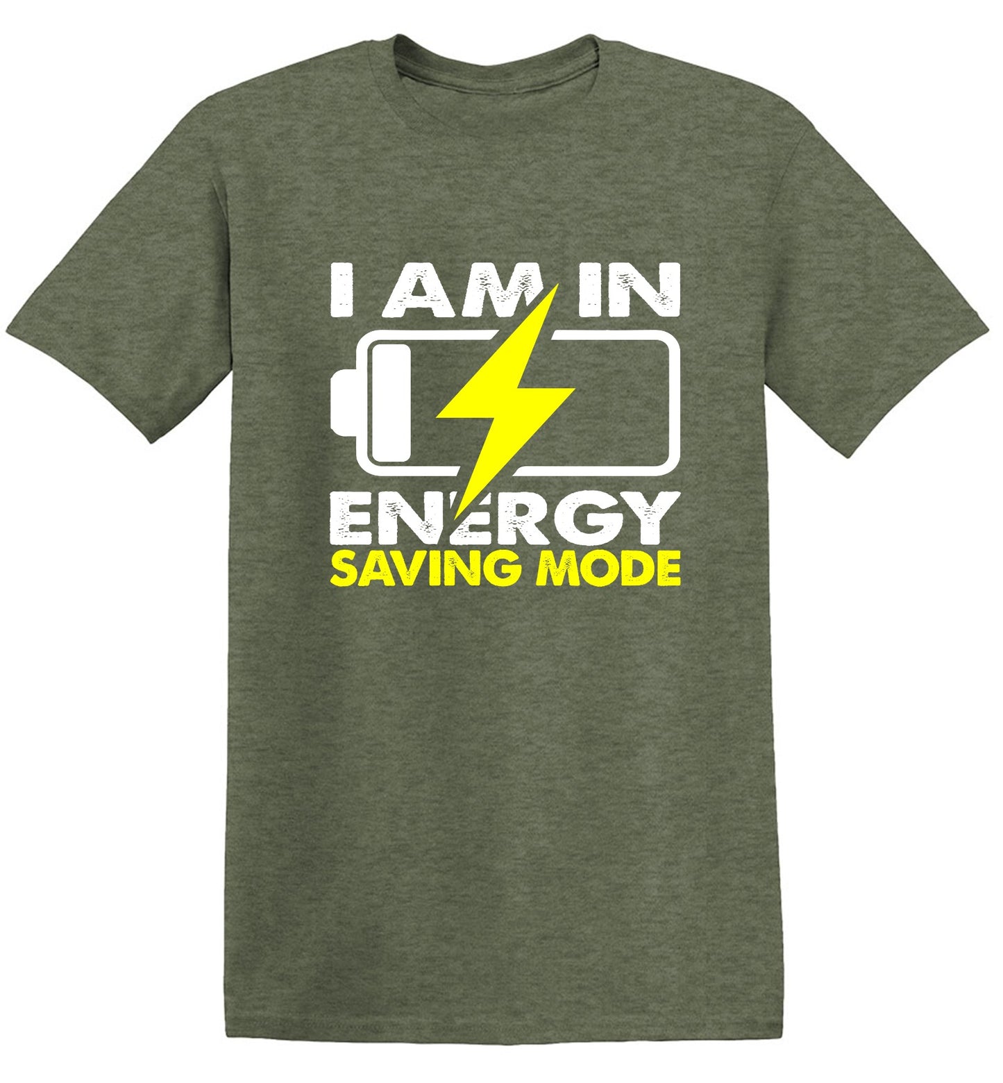 Funny T-Shirts design "I am in Energy Saving Mode"