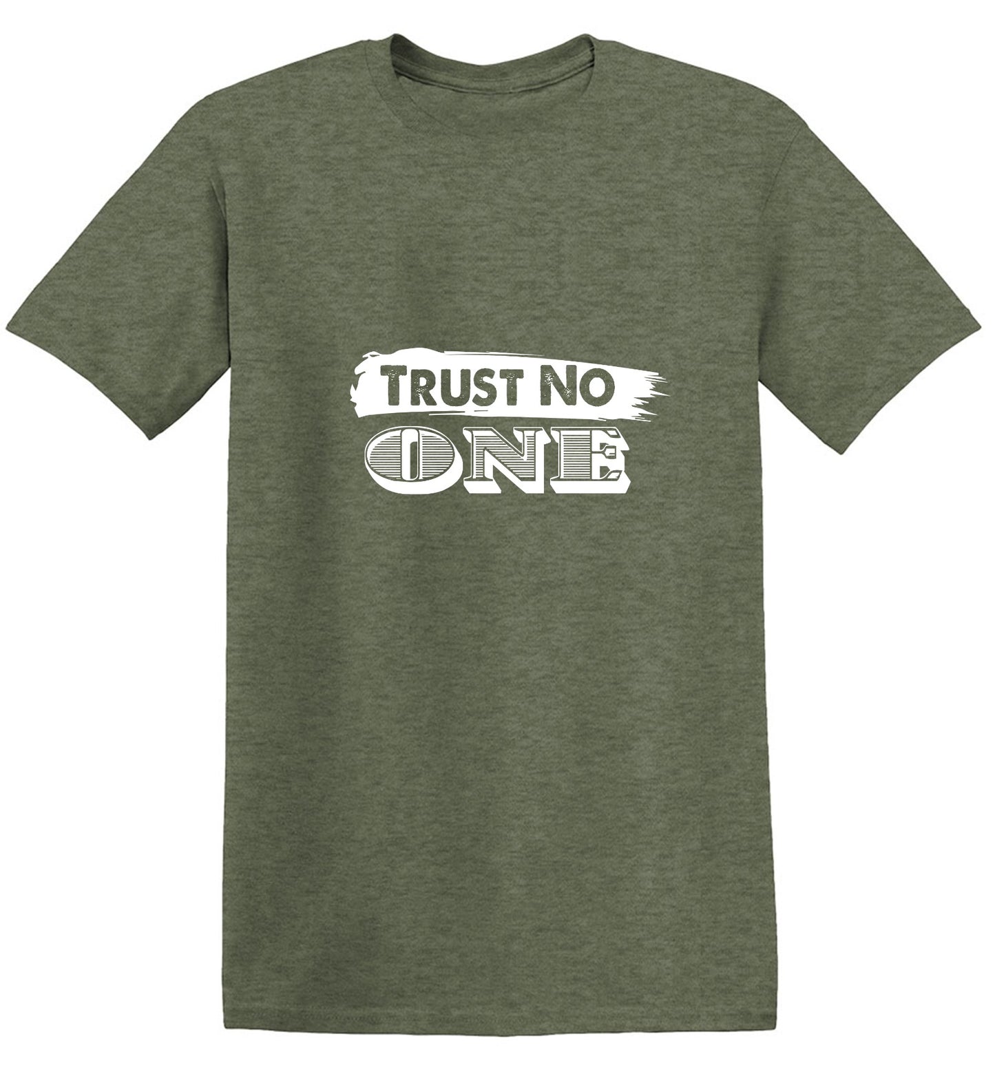 Funny T-Shirts design "Trust No One - Ring Spun Tee"