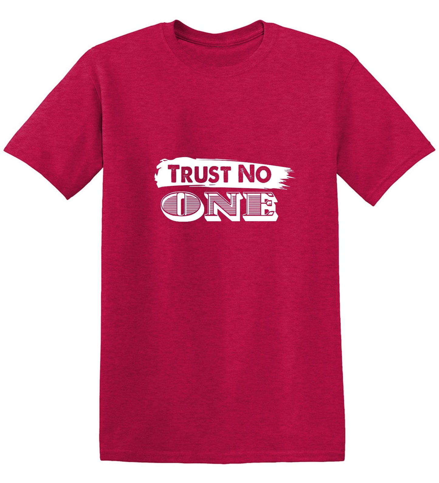 Funny T-Shirts design "Trust No One - Ring Spun Tee"