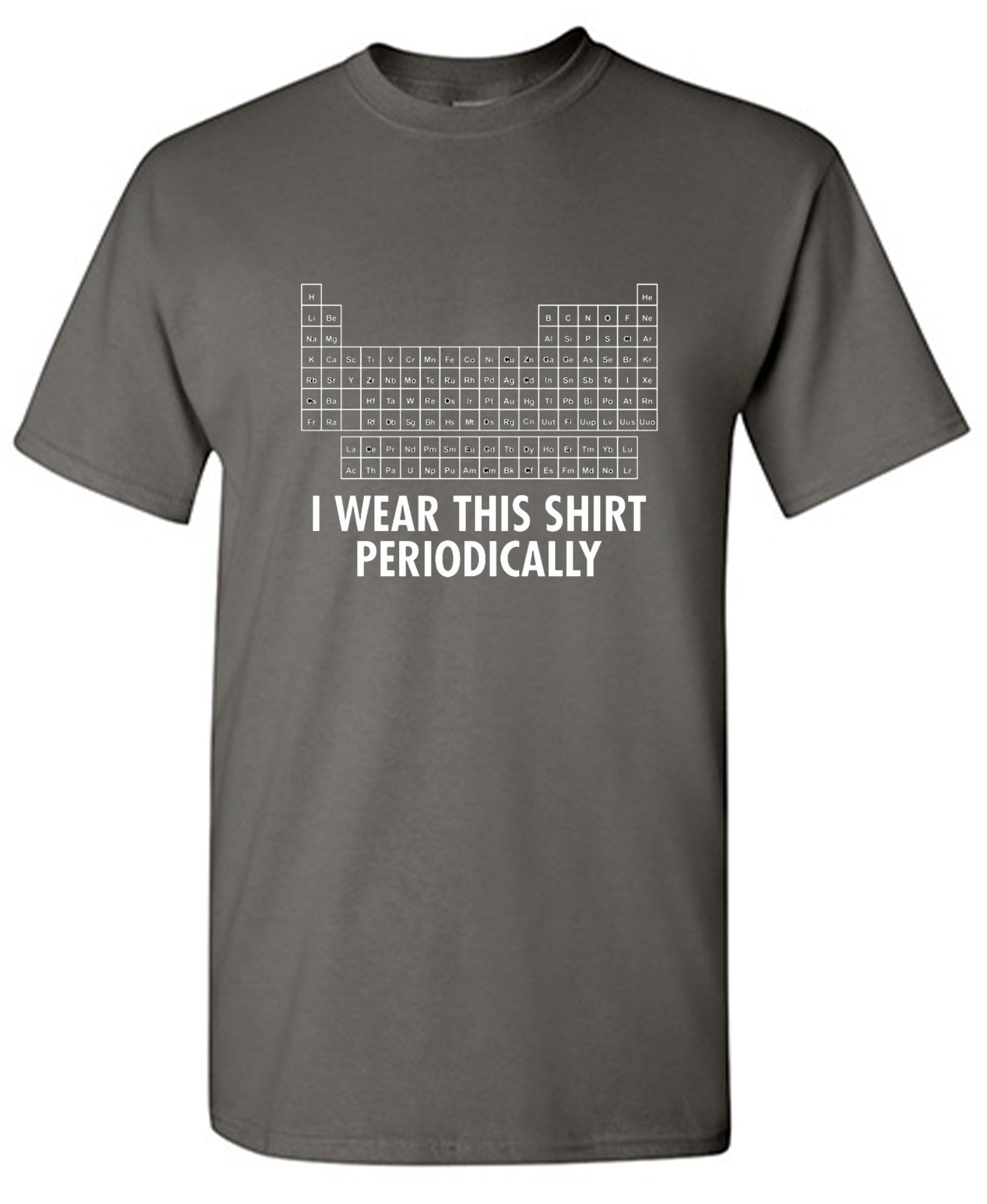 Funny T-Shirts design "I Wear This Shirt Periodically"
