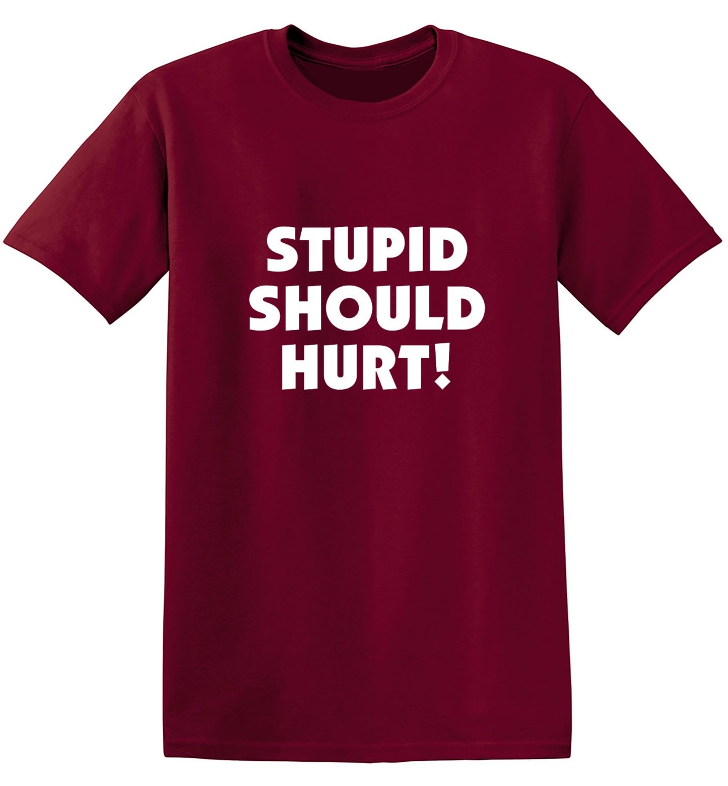 Funny T-Shirts design "Stupid Should Hurt"