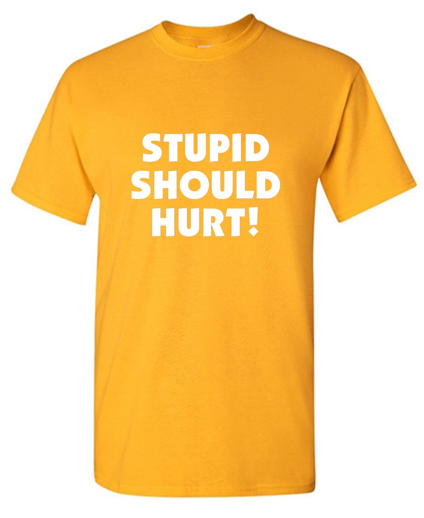 Funny T-Shirts design "Stupid Should Hurt"