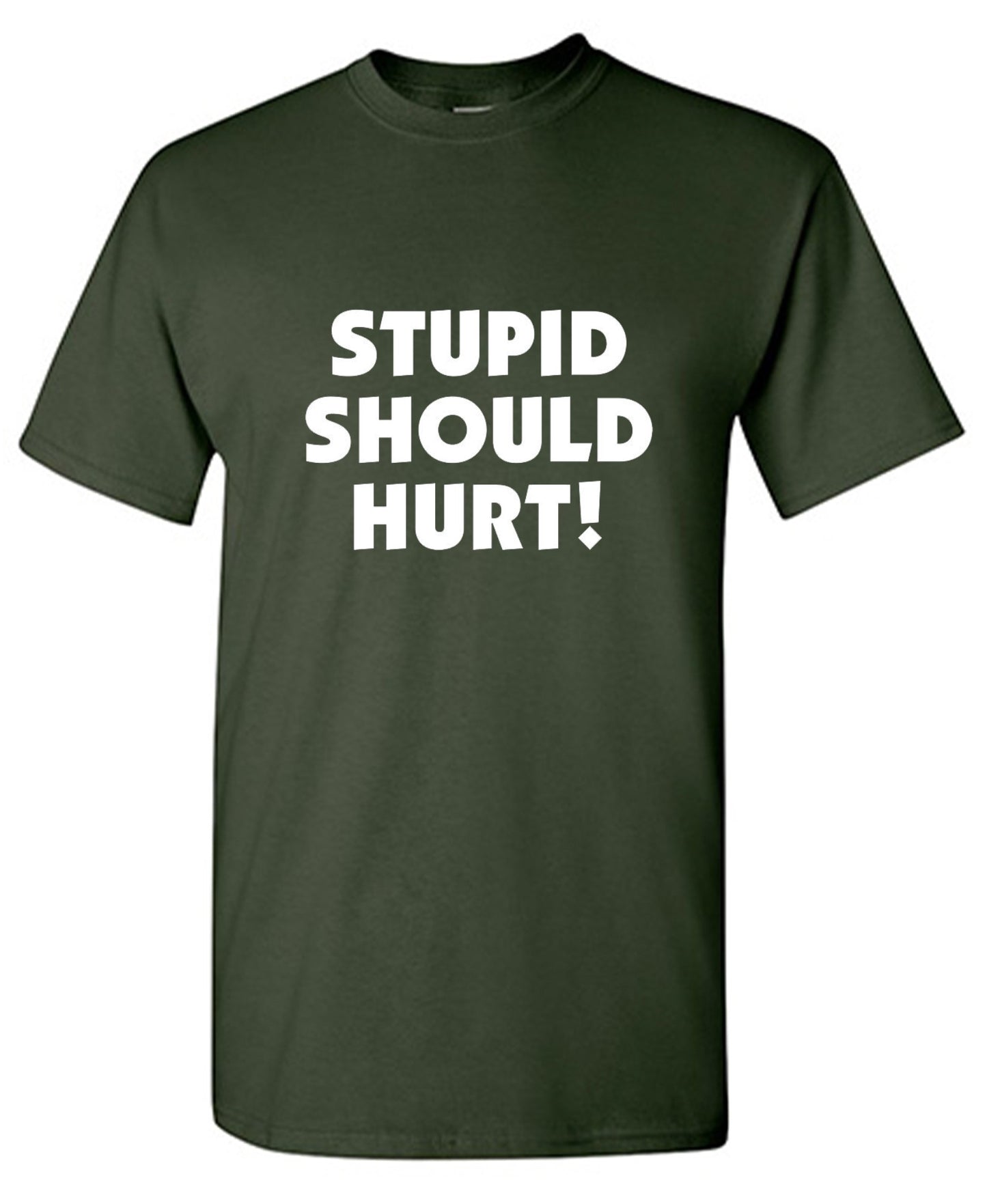 Funny T-Shirts design "Stupid Should Hurt"