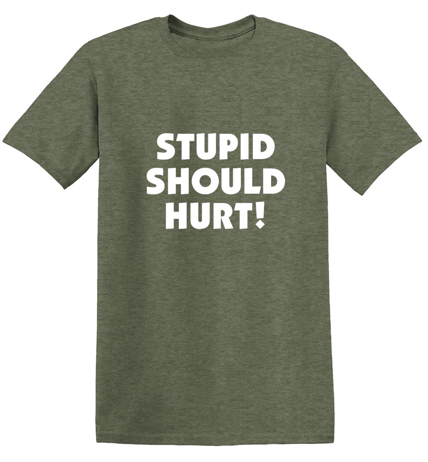 Funny T-Shirts design "Stupid Should Hurt"