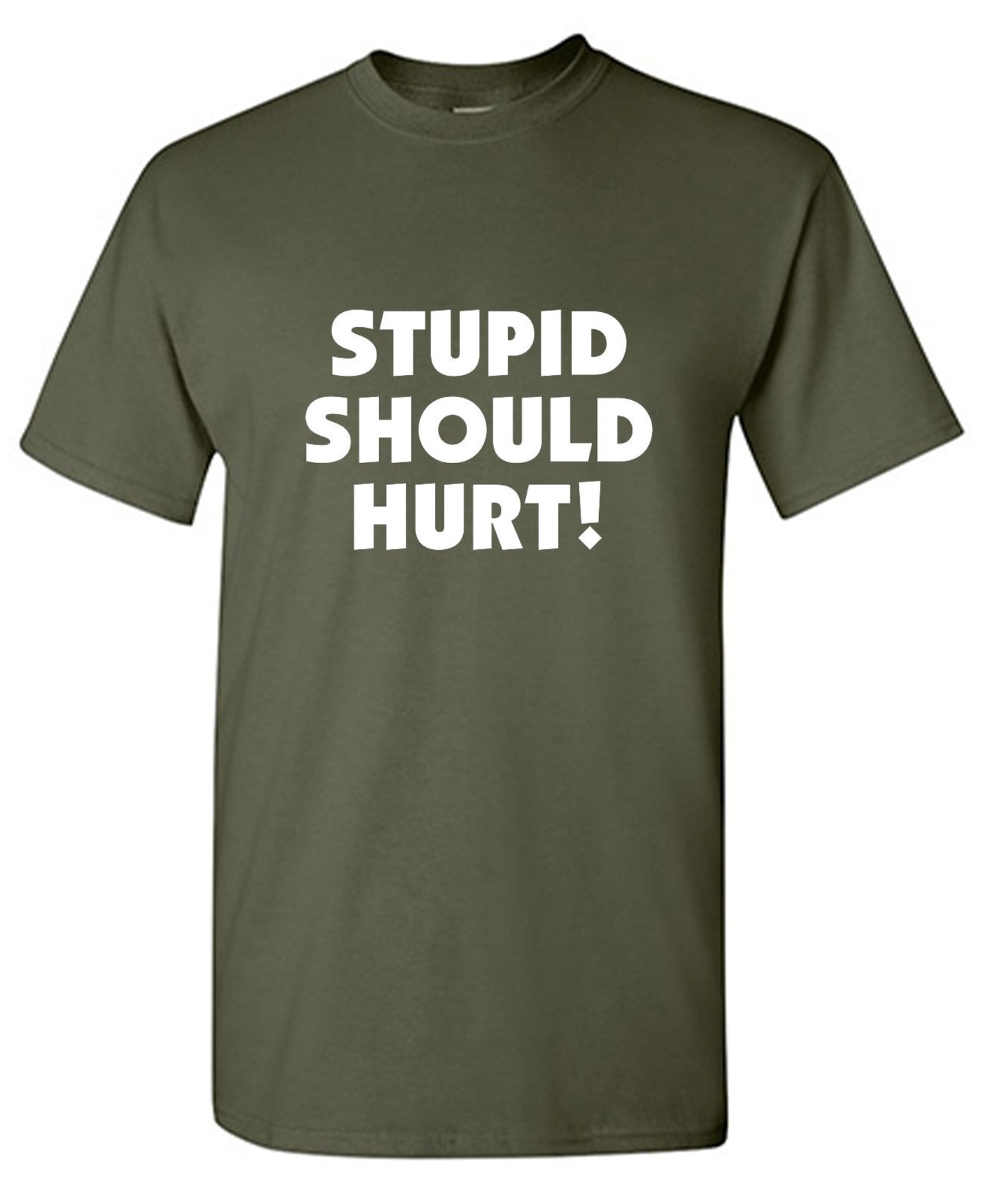 Funny T-Shirts design "Stupid Should Hurt"