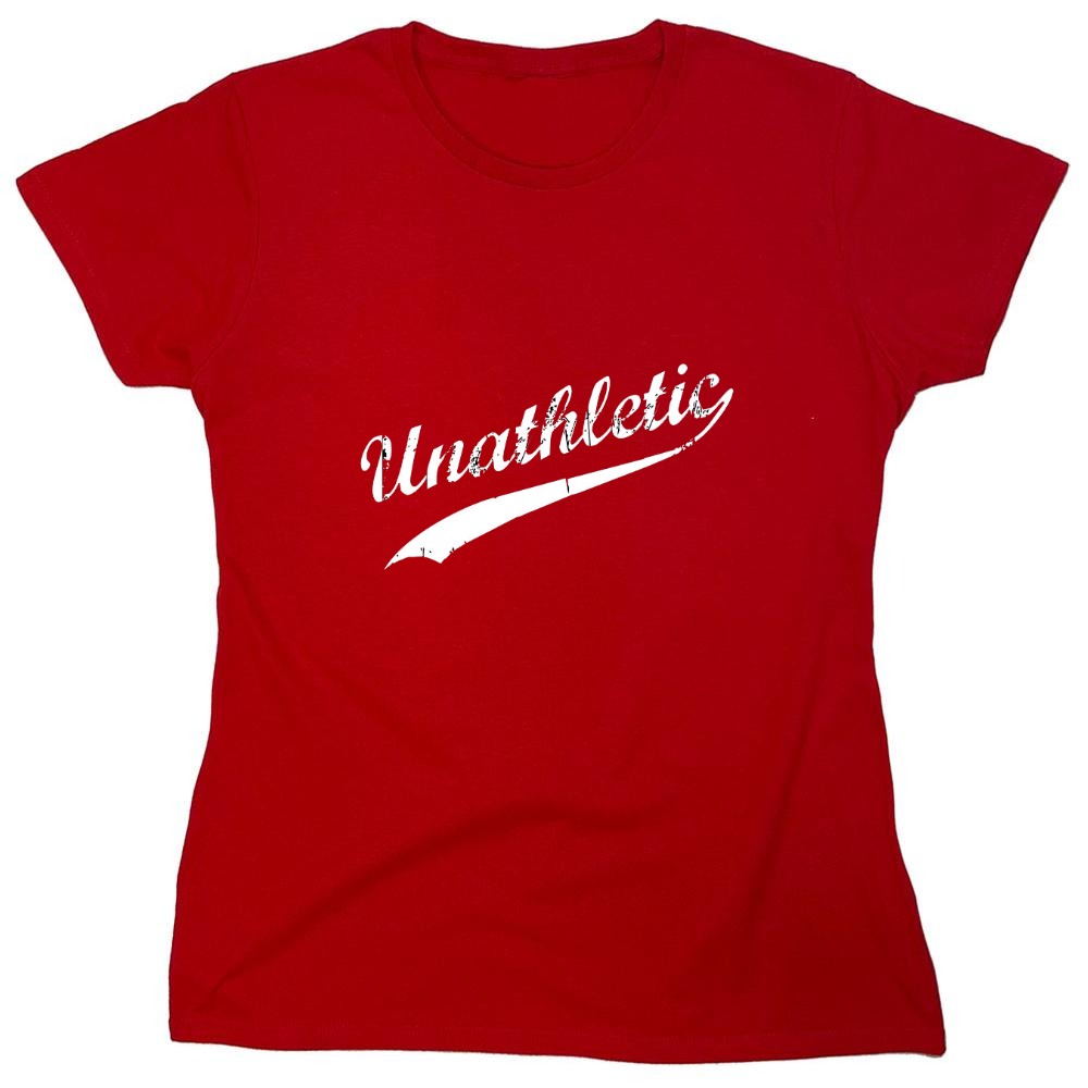 Funny T-Shirts design "Unathletic - Womens"