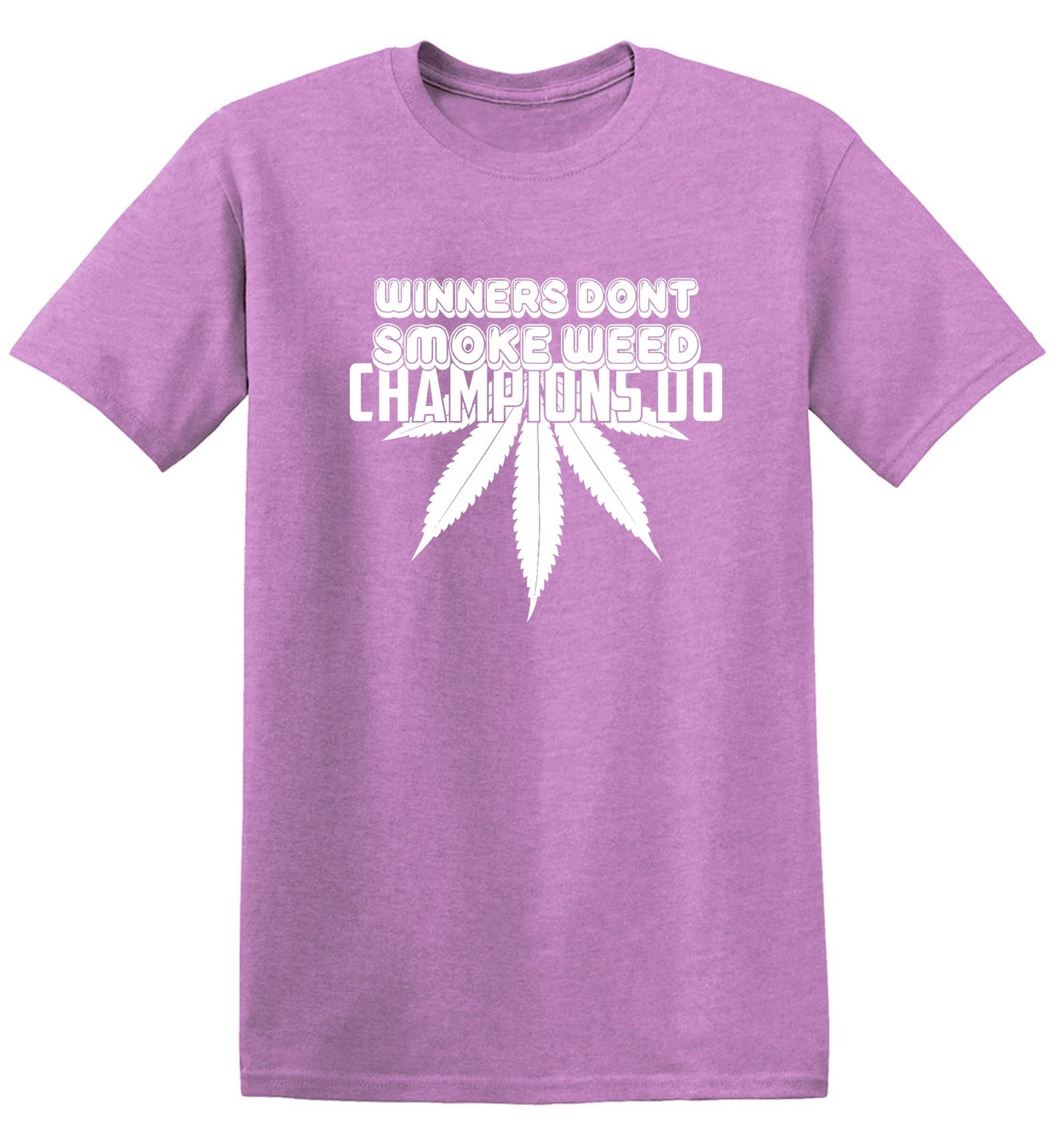 Funny T-Shirts design "Winners Dont Smoke Weed Champions Do T-Shirts - Ring Spun Tee"