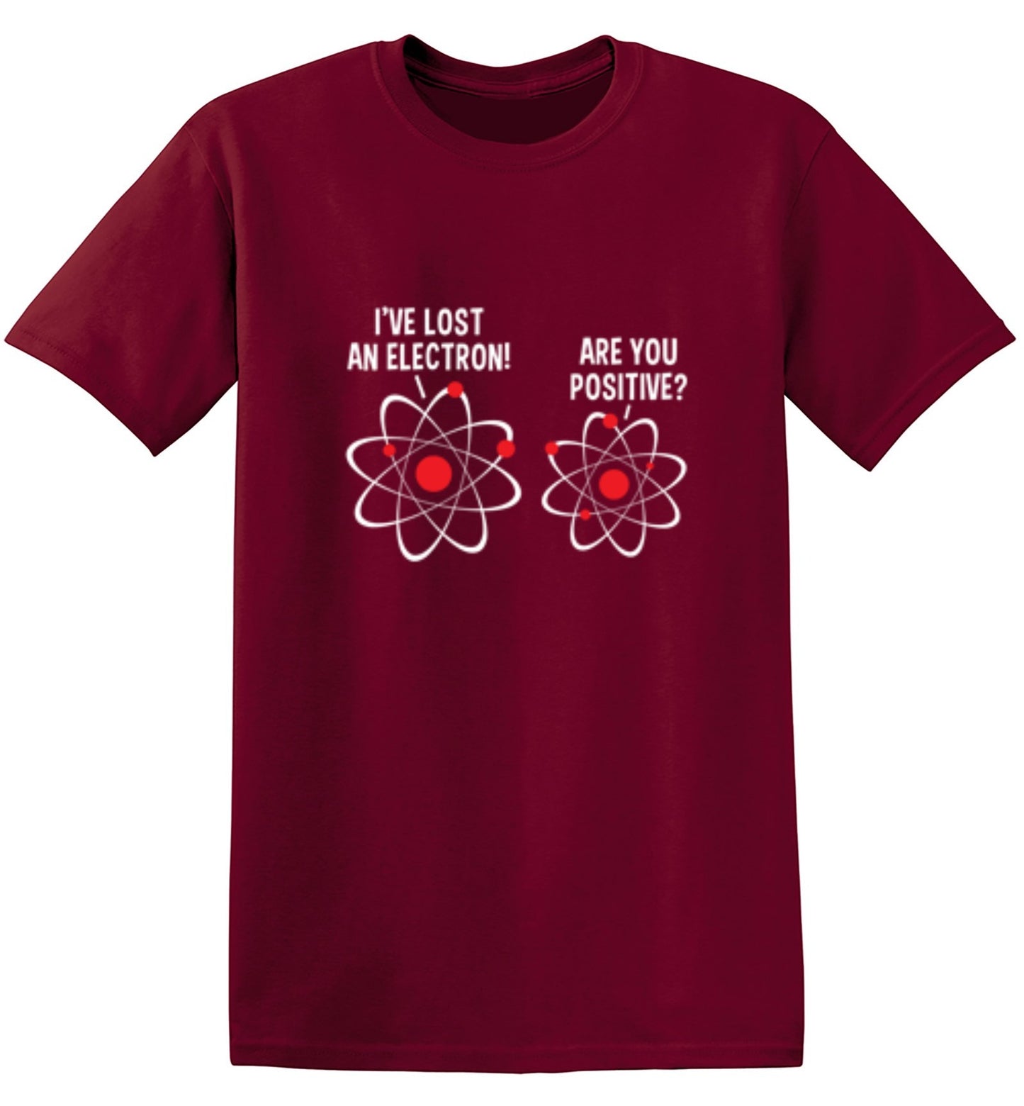 Funny T-Shirts design "I Lost An Electron Are You Positive"