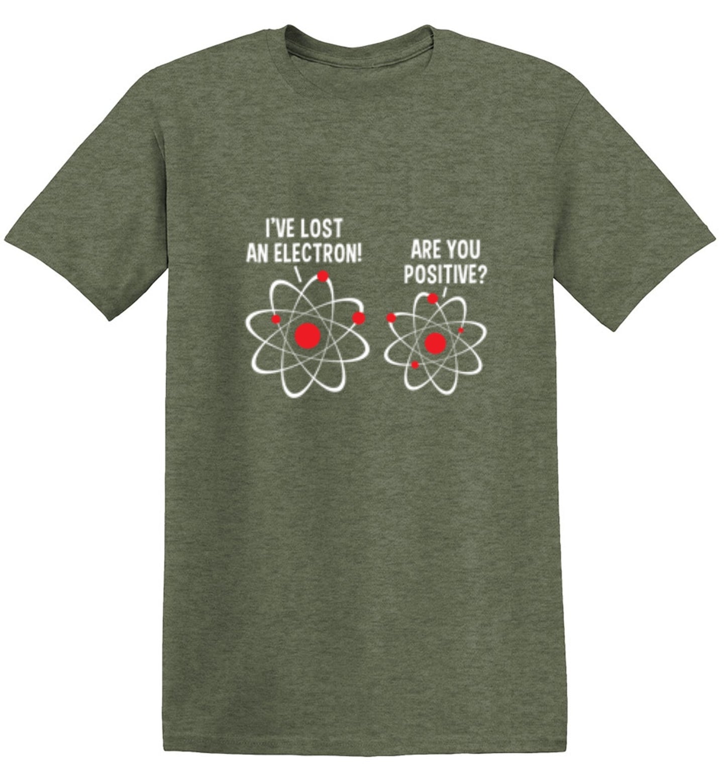 Funny T-Shirts design "I Lost An Electron Are You Positive"