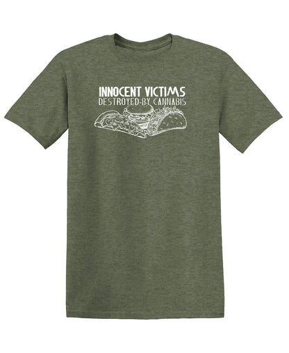 Innocent Victims Destroyed By Cannabis - Funny T Shirts & Graphic Tees