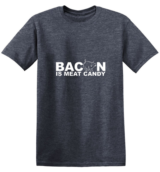 Funny T-Shirts design "Bacon Is Meat Candy"