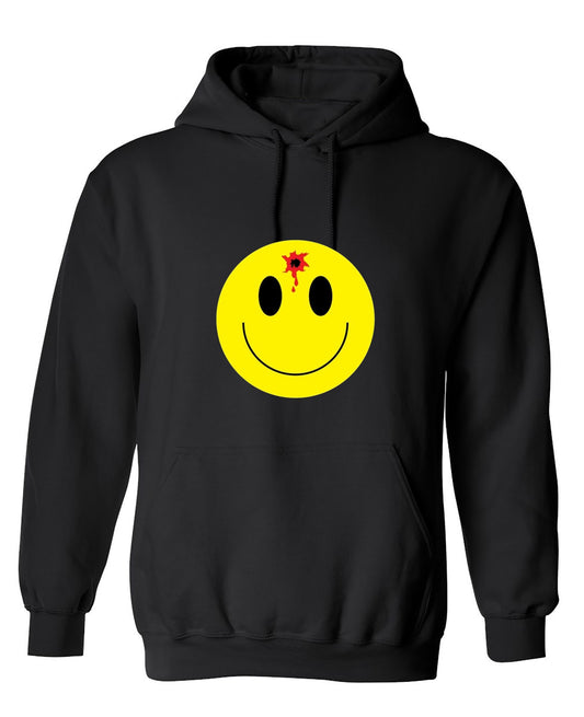 Funny T-Shirts design "Bullet Smile Emoticon What You Are Up To - Hoodie"