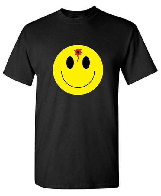 Funny T-Shirts design "Bullet Smile Emoticon What You Are Up To"