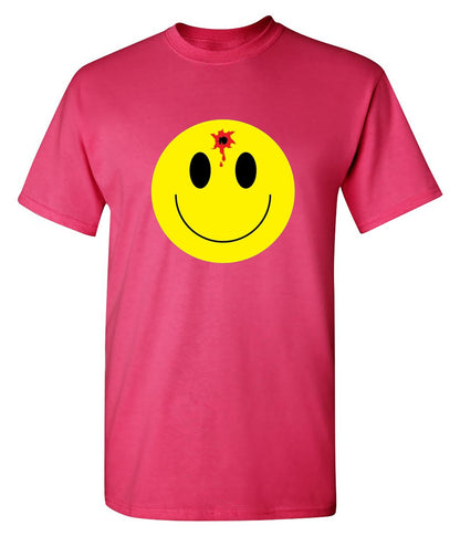 Funny T-Shirts design "Bullet Smile Emoticon What You Are Up To"