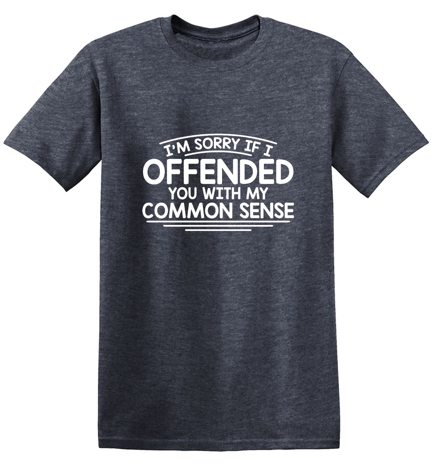 Funny T-Shirts design "I'm Sorry If I Offended You WIth My Common Sense"