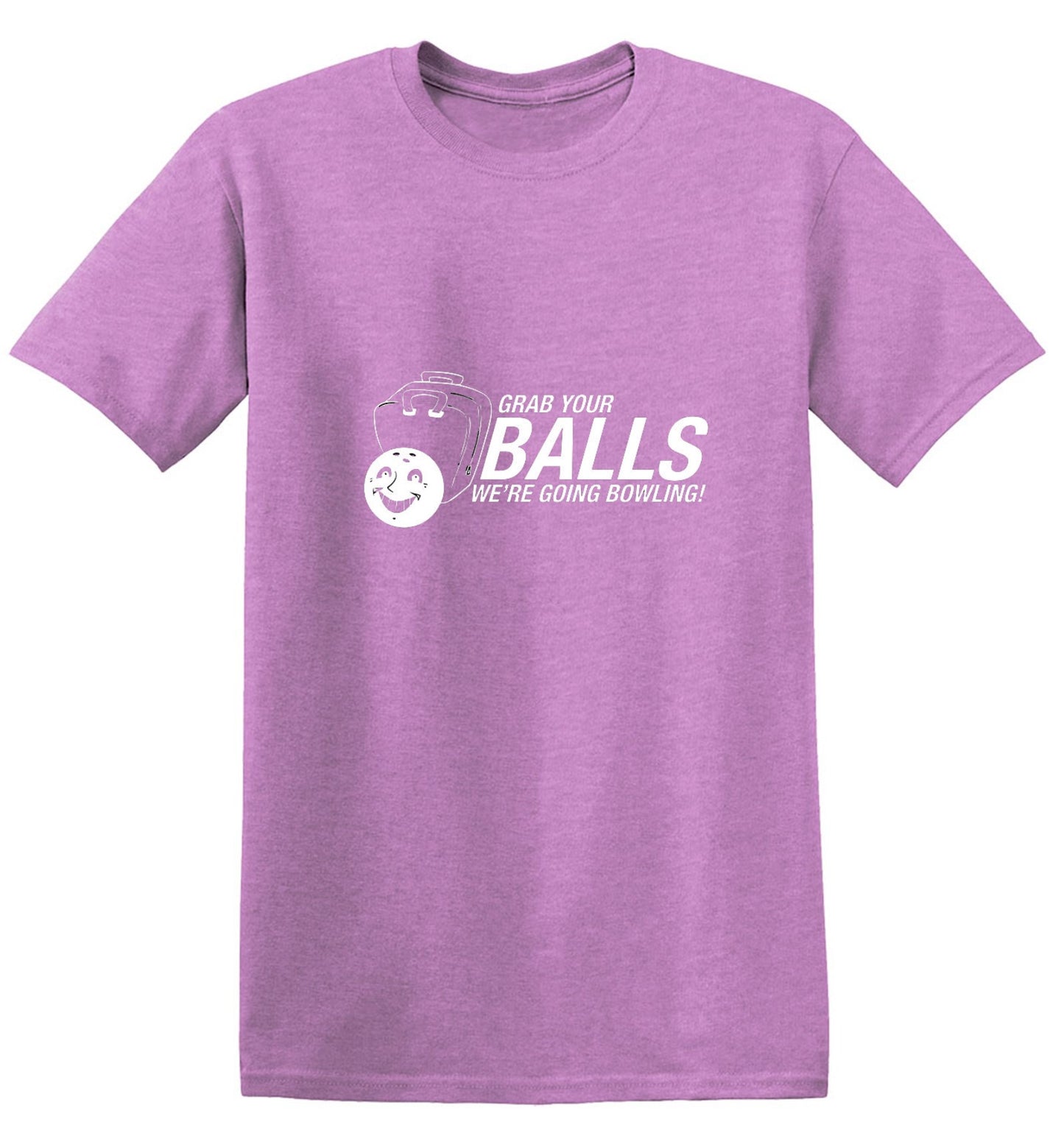 Funny T-Shirts design "Grab Your Balls We're Going Bowling T-Shirt"