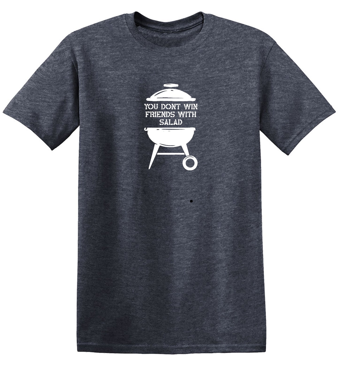 Funny T-Shirts design "You Don't Win Friends with Salad"