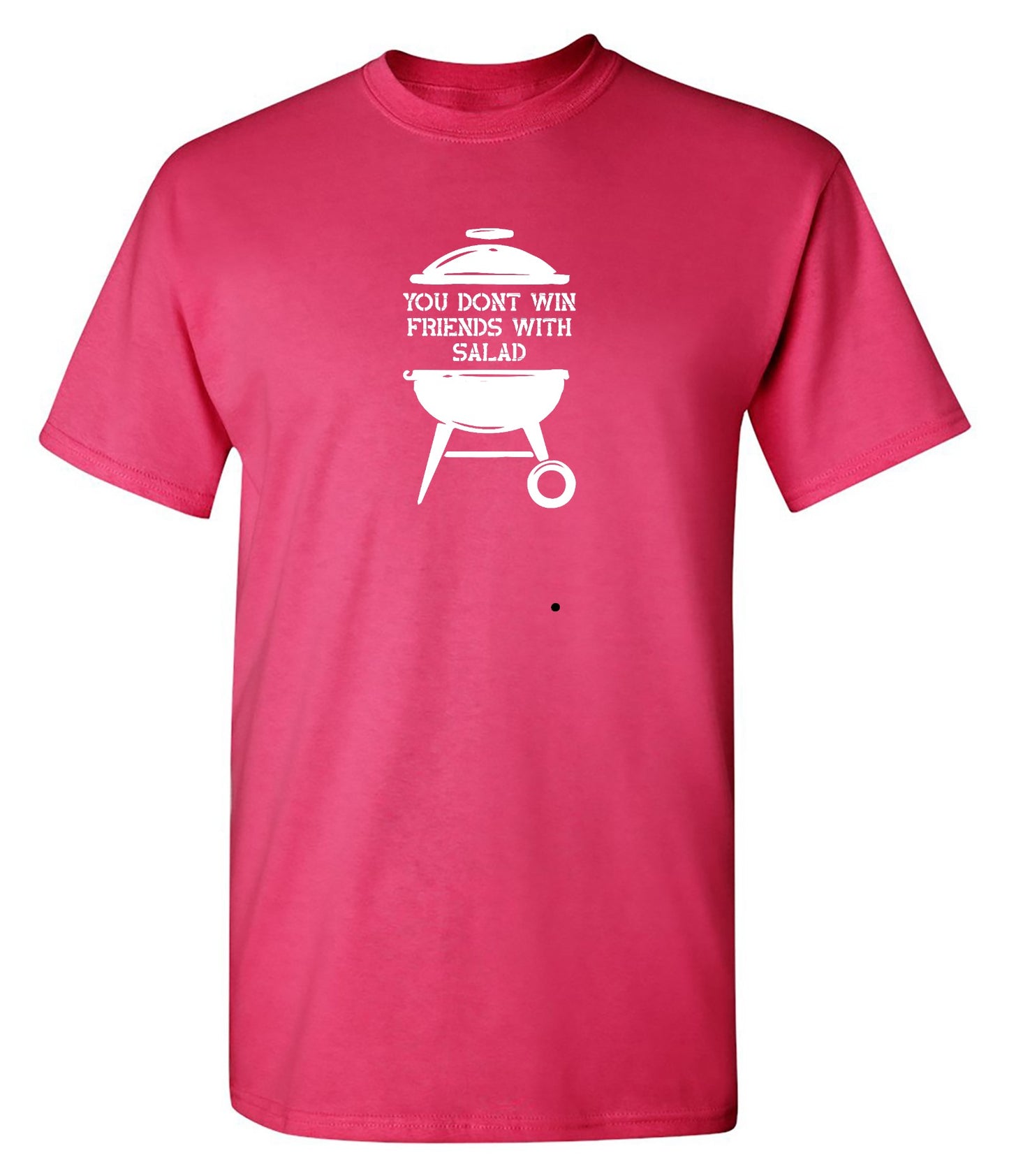 Funny T-Shirts design "You Don't Win Friends with Salad"