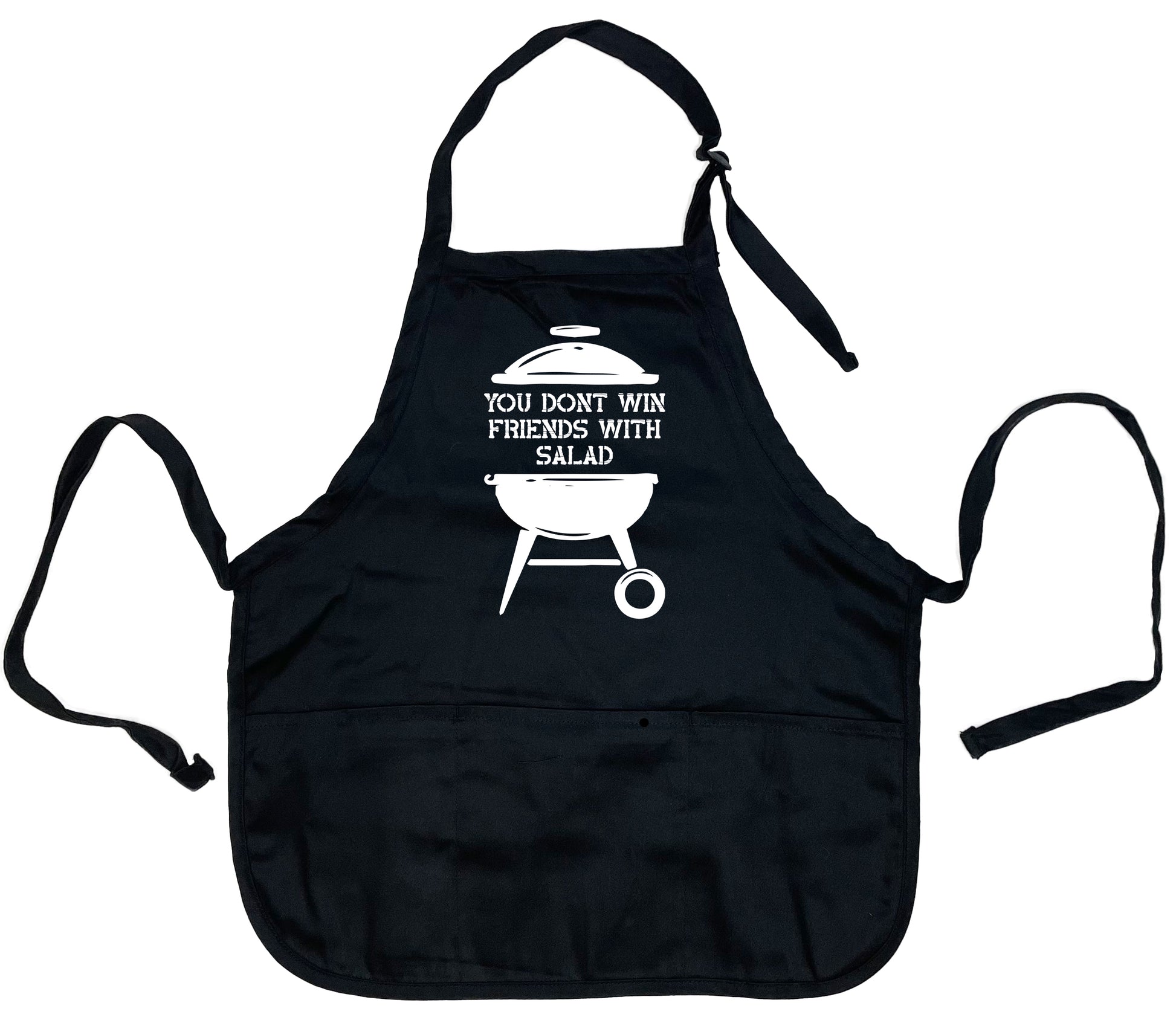 Funny T-Shirts design "You Don’t Win Friends With Salad Apron"