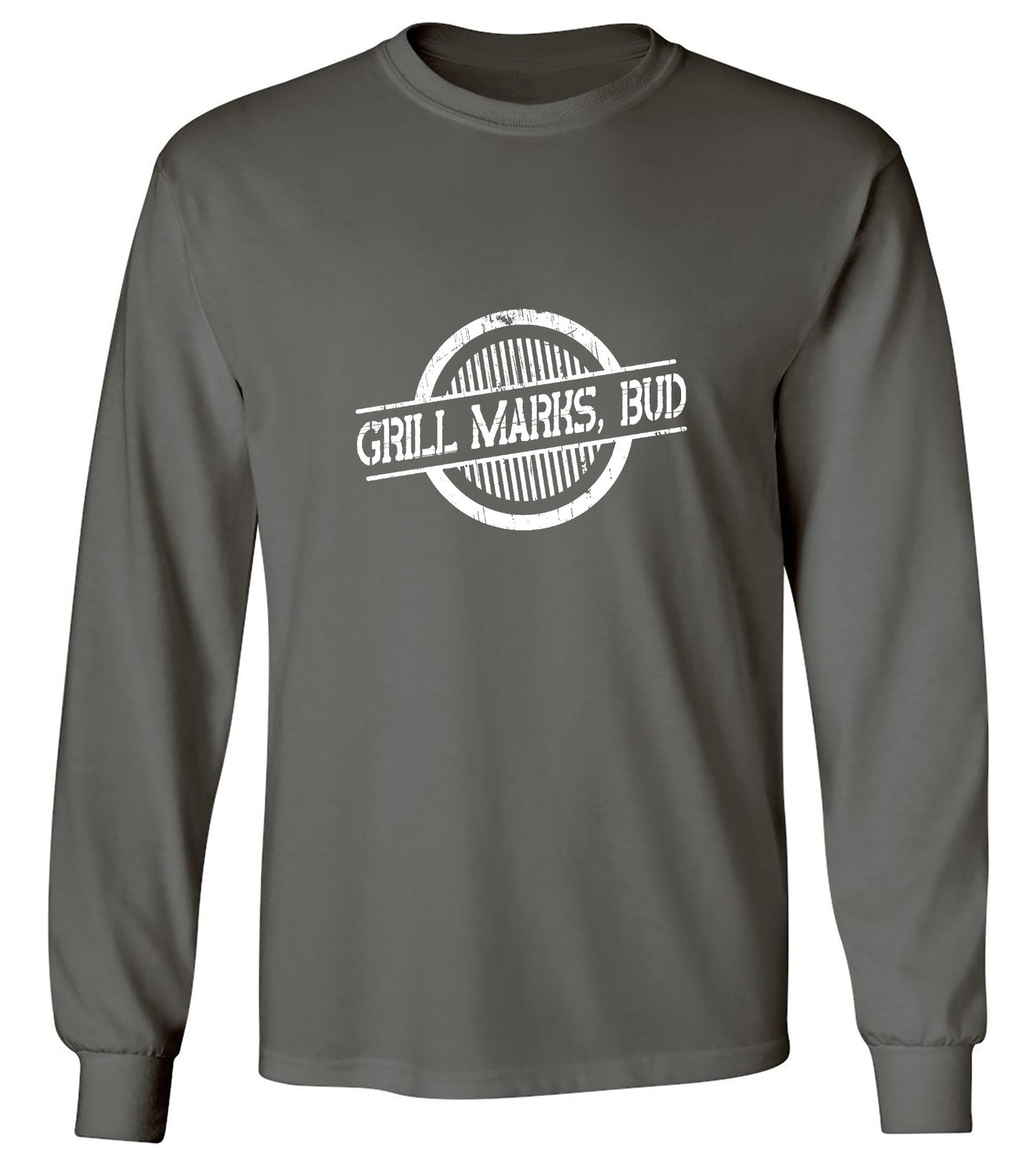 Funny T-Shirts design "Grill Marks Bud T-Shirt - Long Sleeve"