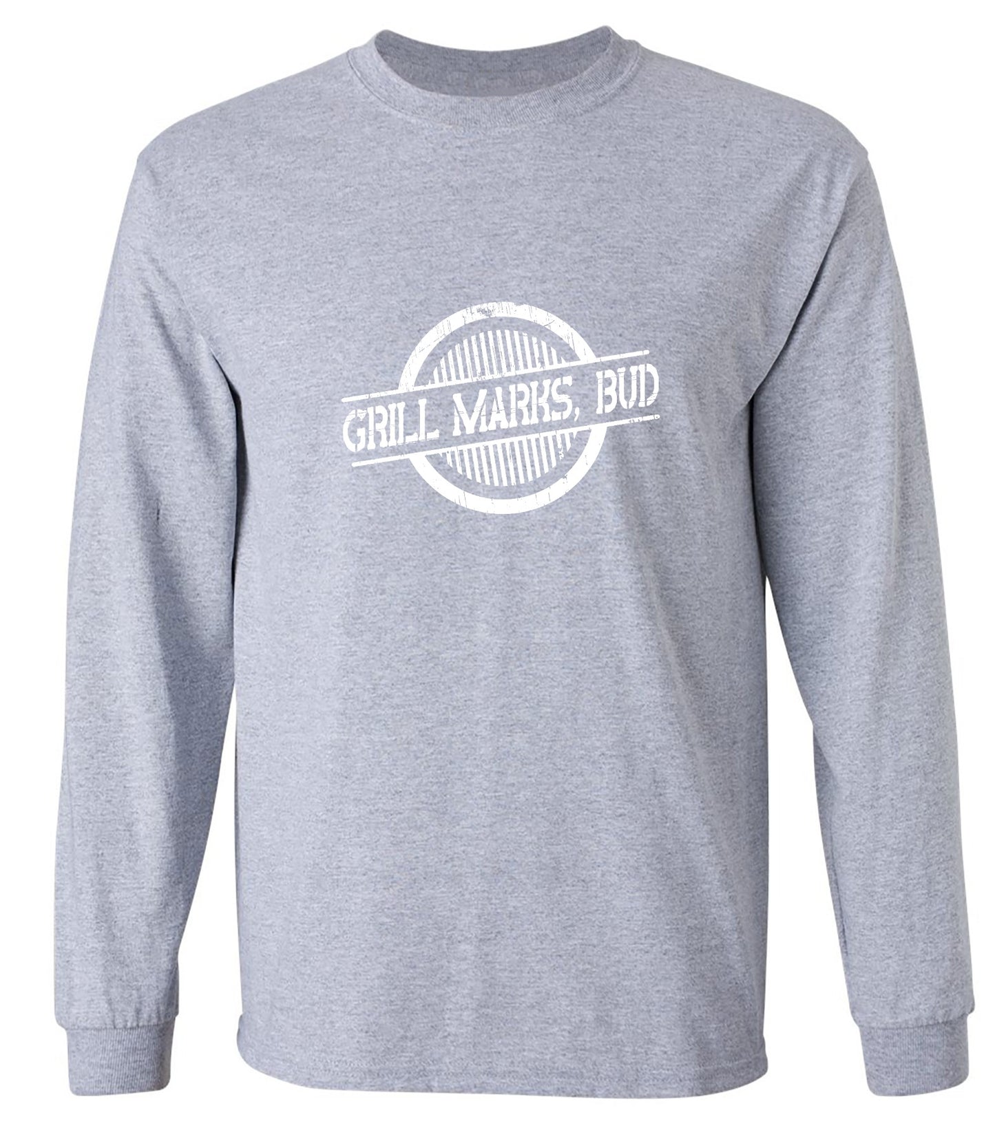 Funny T-Shirts design "Grill Marks Bud T-Shirt - Long Sleeve"