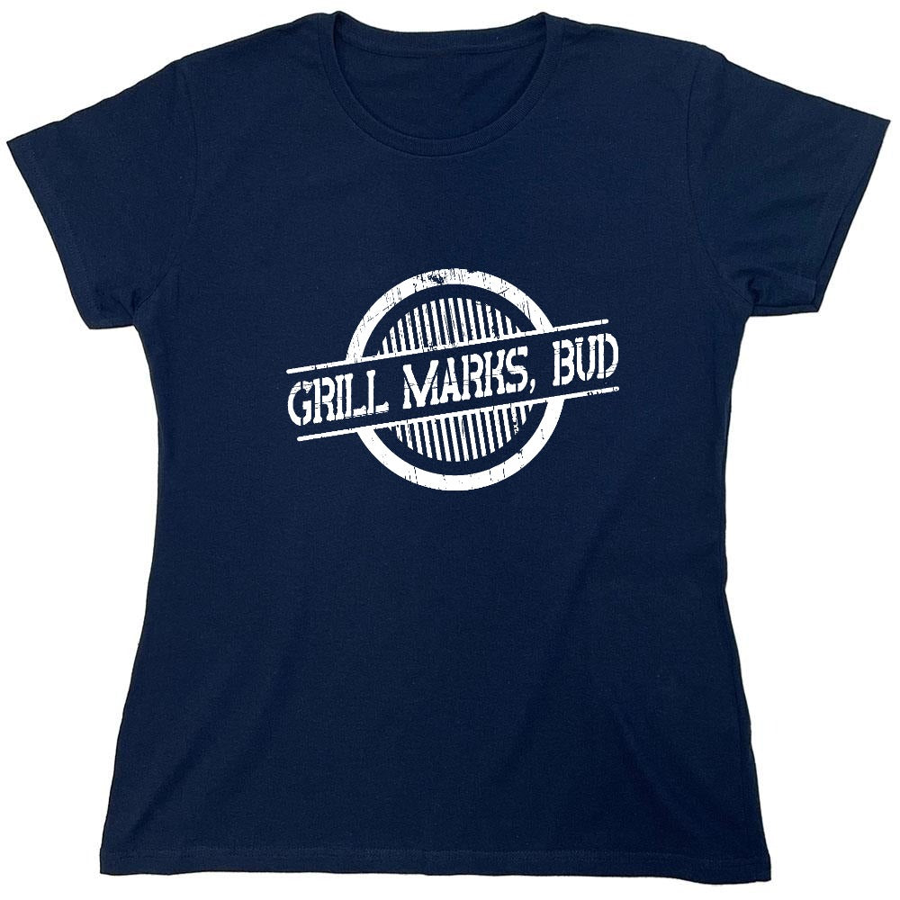 Funny T-Shirts design "Grill Marks Bud T-Shirt - Womens"