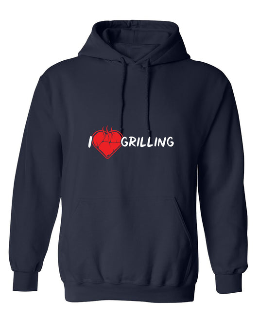 Funny T-Shirts design "I Heart Grilling T-Shirt for '4th of July' - Hoodie"