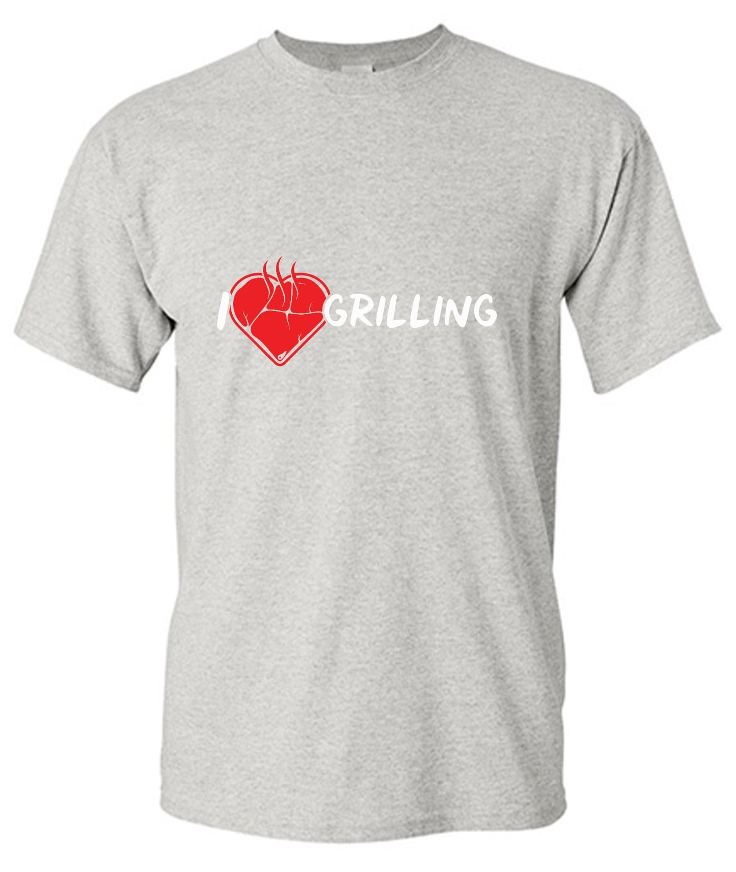 Funny T-Shirts design "I Heart Grilling T-Shirt for '4th of July' - Tall Tee"