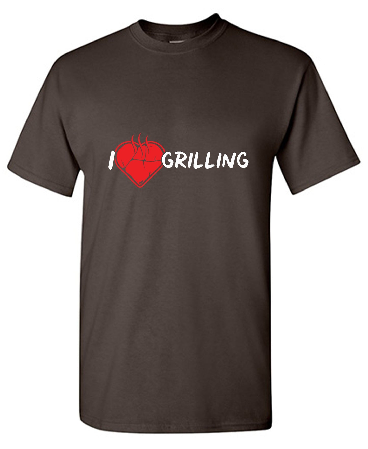 Funny T-Shirts design "I Heart Grilling T-Shirt for '4th of July'"