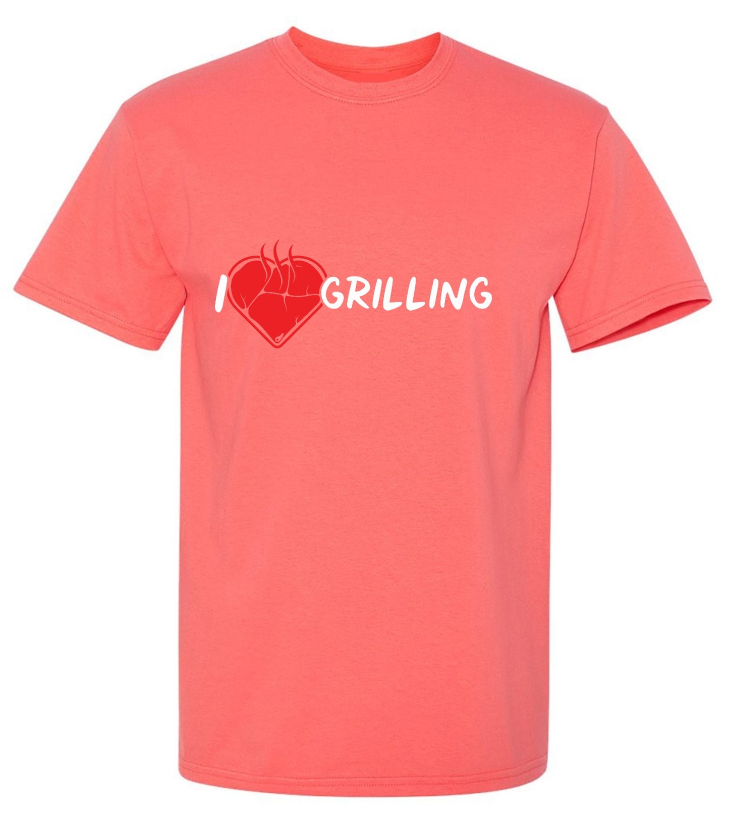 Funny T-Shirts design "I Heart Grilling T-Shirt for '4th of July' - Tall Tee"