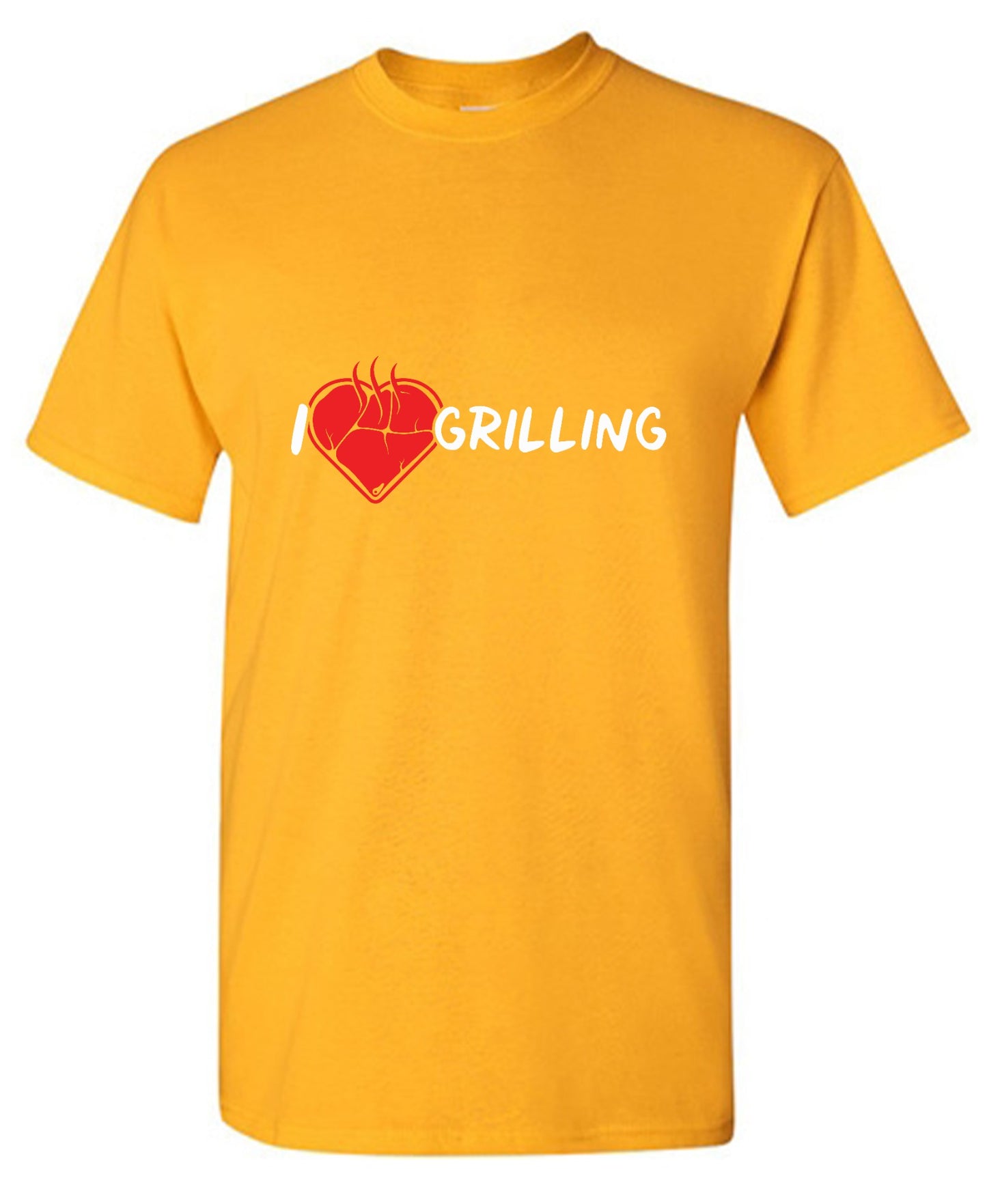 Funny T-Shirts design "I Heart Grilling T-Shirt for '4th of July' - Tall Tee"