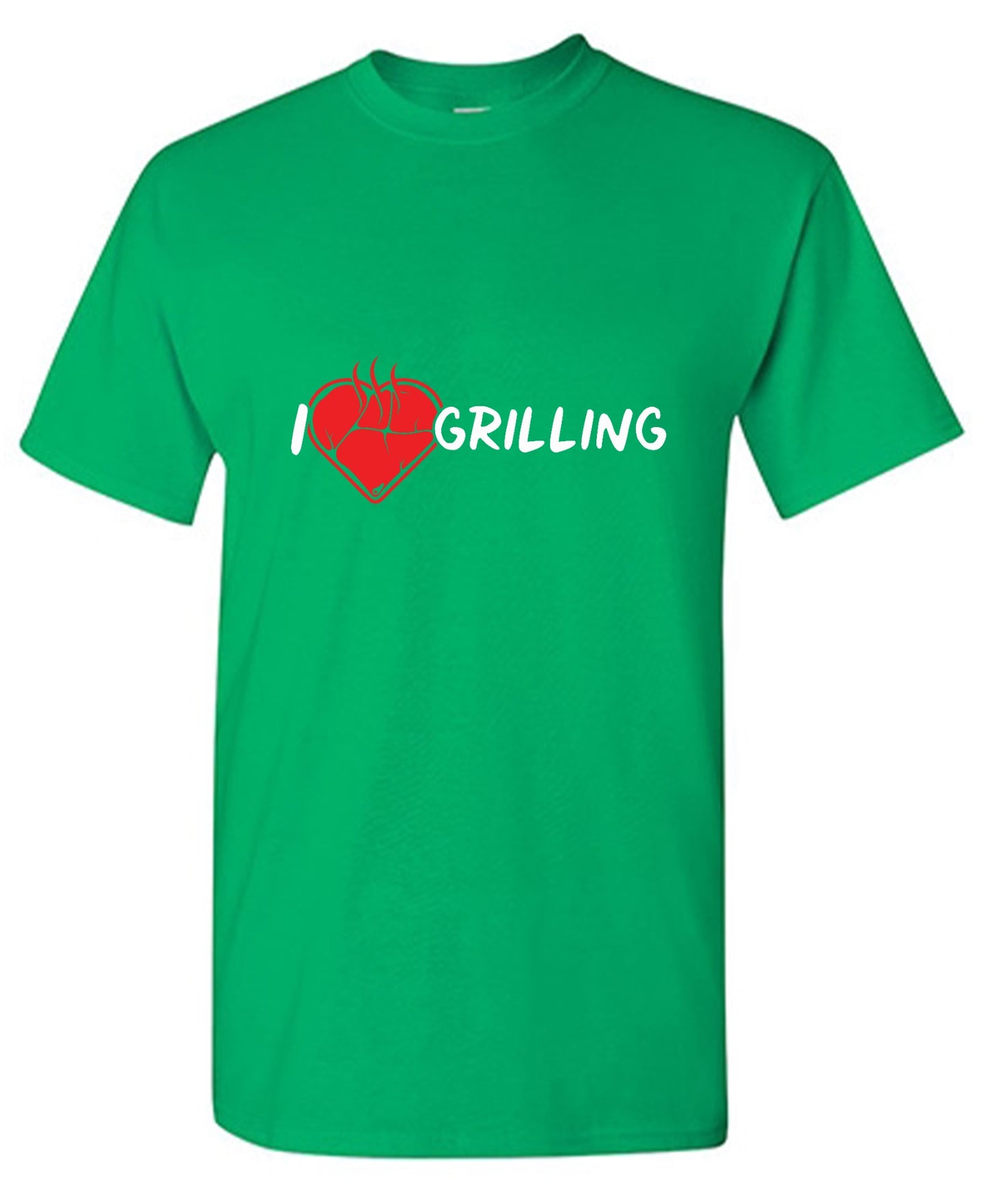Funny T-Shirts design "I Heart Grilling T-Shirt for '4th of July' - Tall Tee"