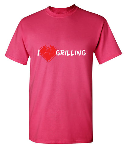Funny T-Shirts design "I Heart Grilling T-Shirt for '4th of July'"