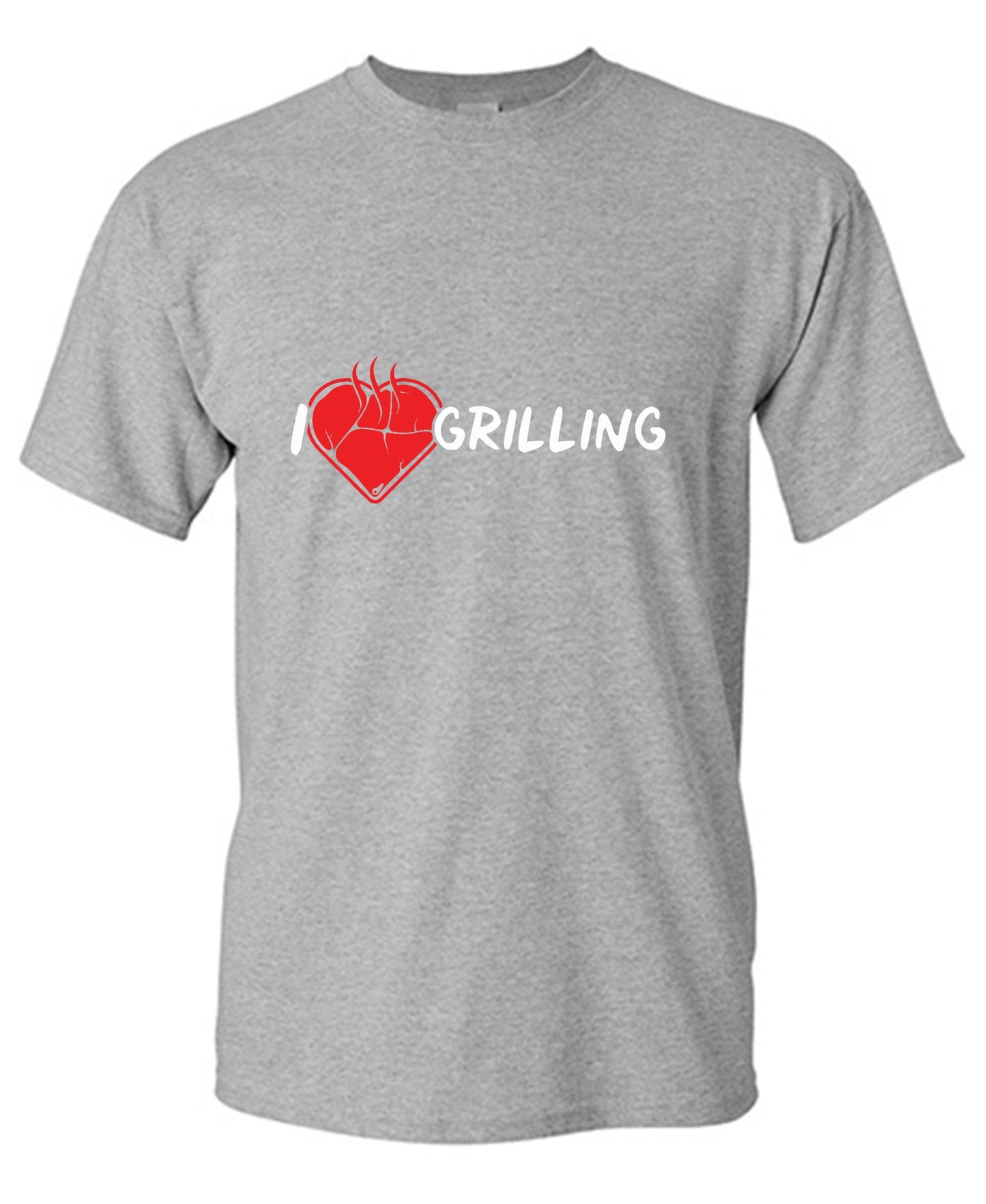 Funny T-Shirts design "I Heart Grilling T-Shirt for '4th of July' - Tall Tee"