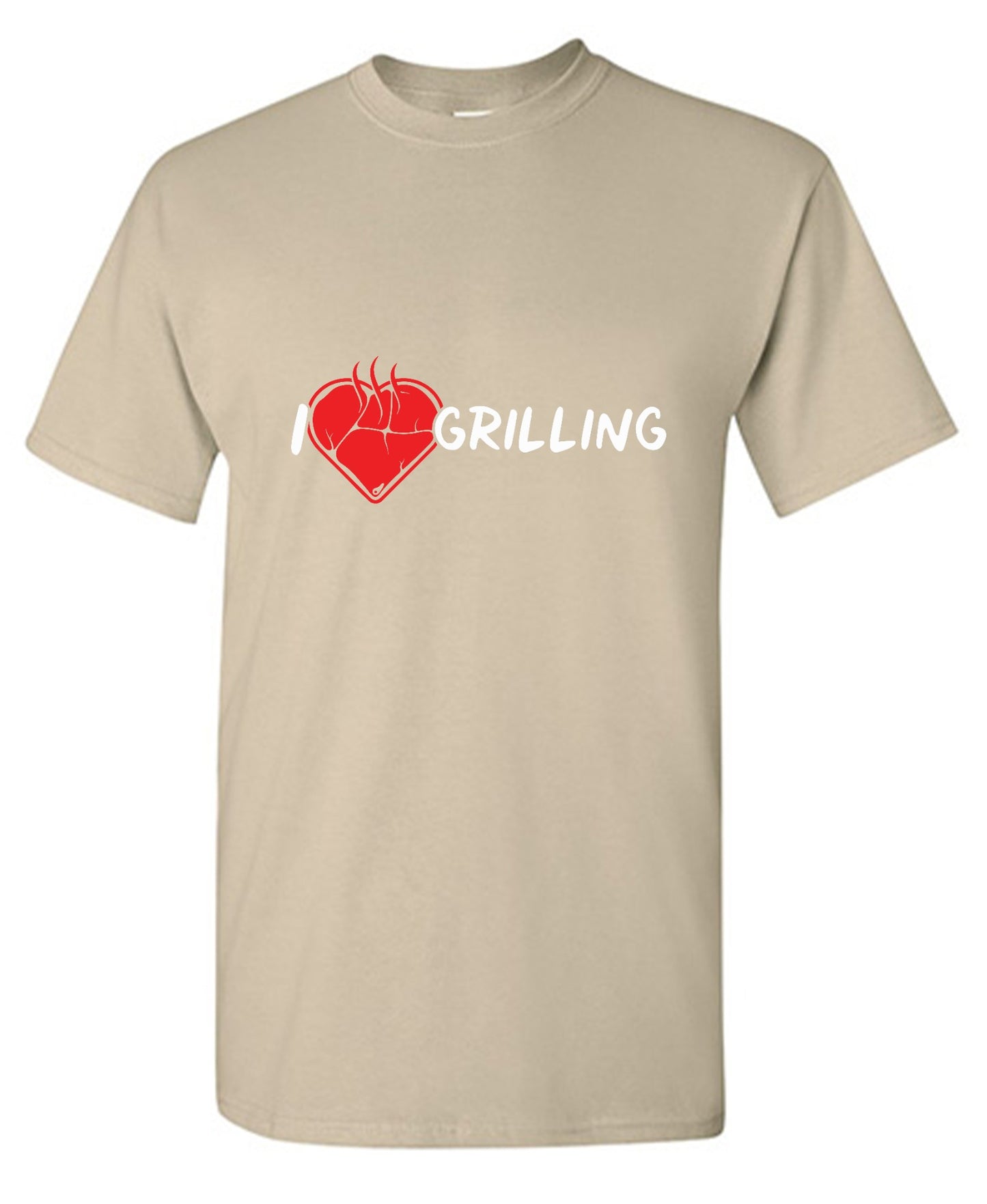 Funny T-Shirts design "I Heart Grilling T-Shirt for '4th of July' - Tall Tee"