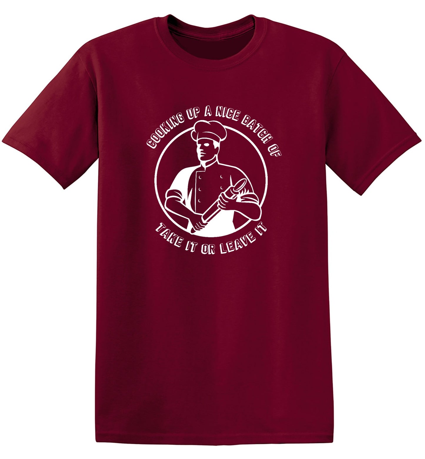 Funny T-Shirts design "Cooking Up a Nice Batch of, Funny Shirt - Ring Spun Tee"