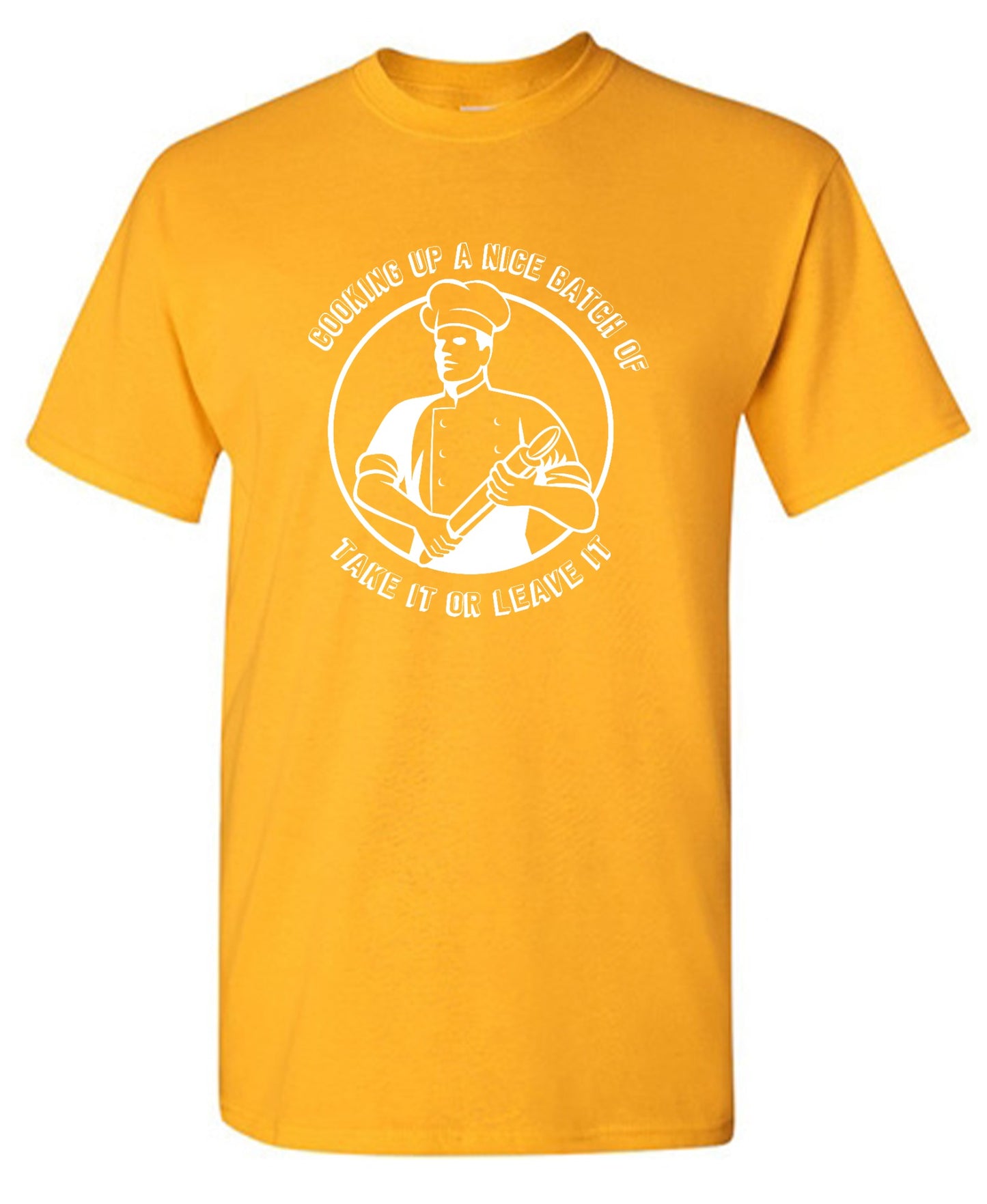 Funny T-Shirts design "Cooking Up a Nice Batch of, Funny Shirt - Ring Spun Tee"