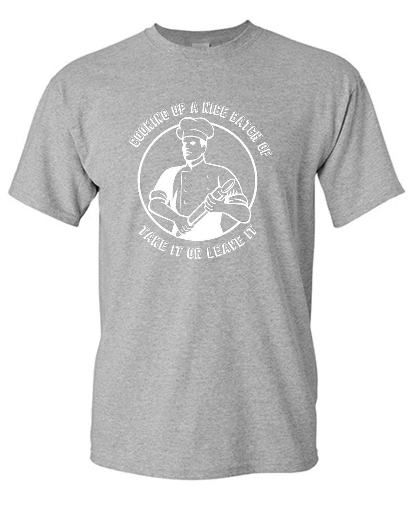 Funny T-Shirts design "Cooking Up a Nice Batch of, Funny Shirt - Ring Spun Tee"