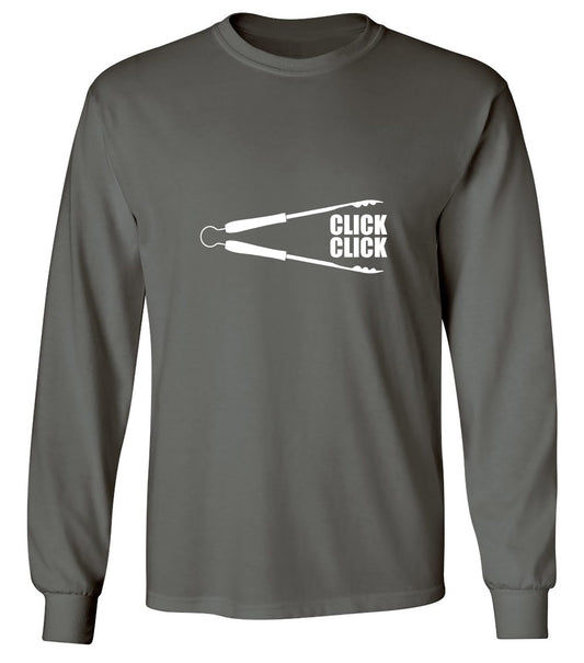 Funny T-Shirts design "Click-Click Graphic Shirt - Long Sleeve"