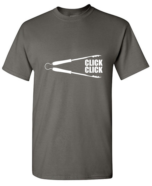 Funny T-Shirts design "Click-Click Graphic Shirt - Tall Tee"