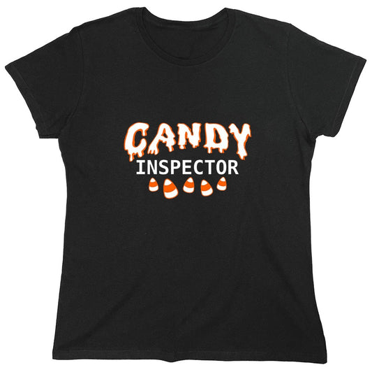 Funny T-Shirts design "Candy Inspector - Womens"