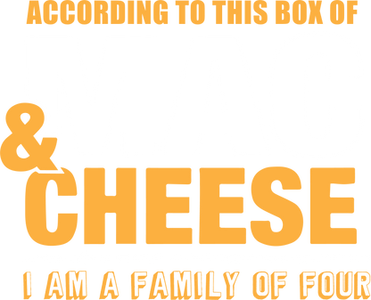 According to This Box of Mac n Cheese, I am a Family of Four