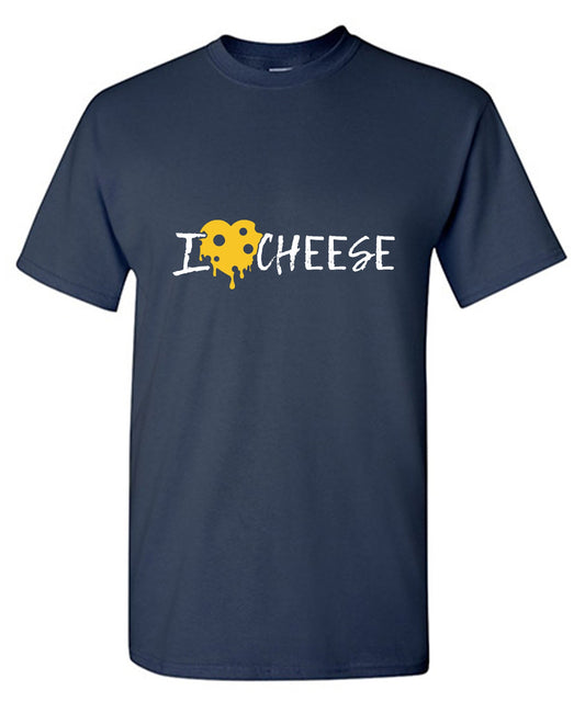 Funny T-Shirts design "I Love Cheese Graphic Tee - Youth"