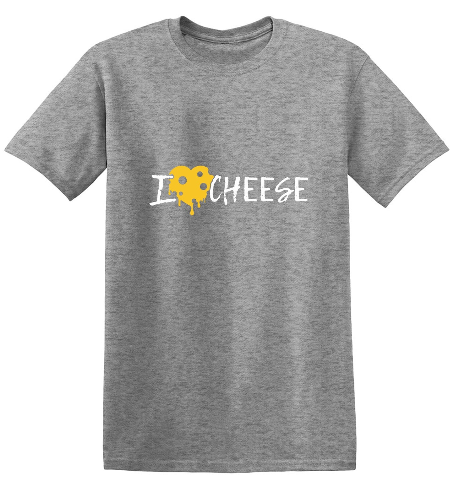 Funny T-Shirts design "I Love Cheese Graphic Tee"