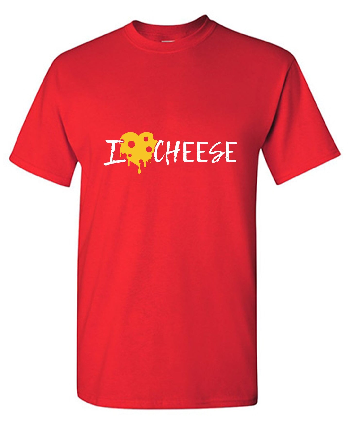 Funny T-Shirts design "I Love Cheese Graphic Tee"