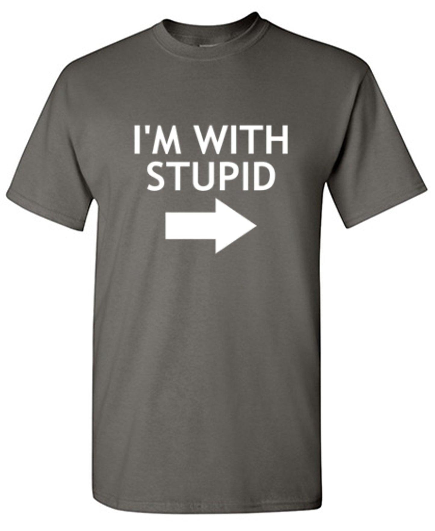 Funny T-Shirts design "Im With Stupid Shirt"
