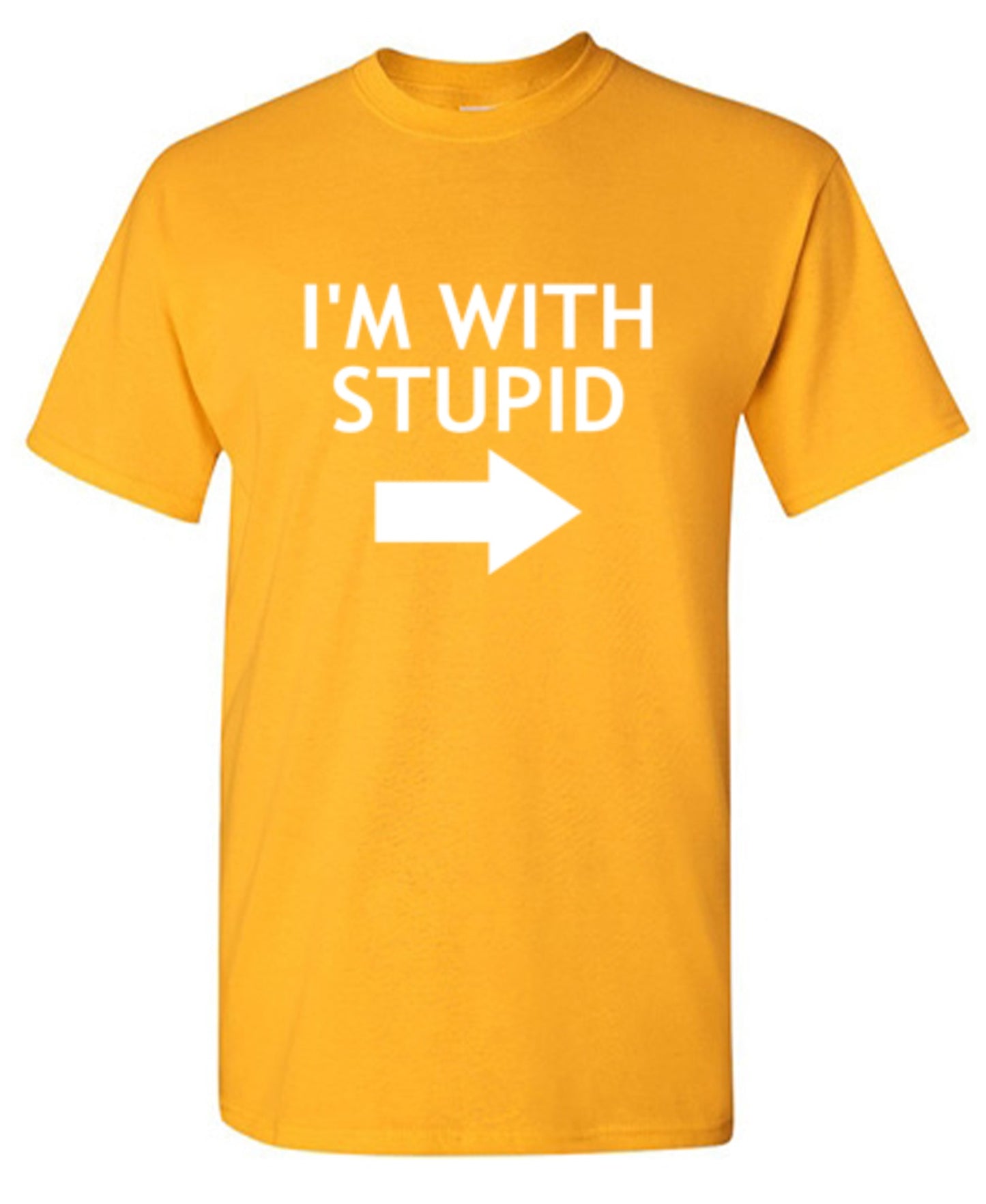 Funny T-Shirts design "Im With Stupid Shirt"