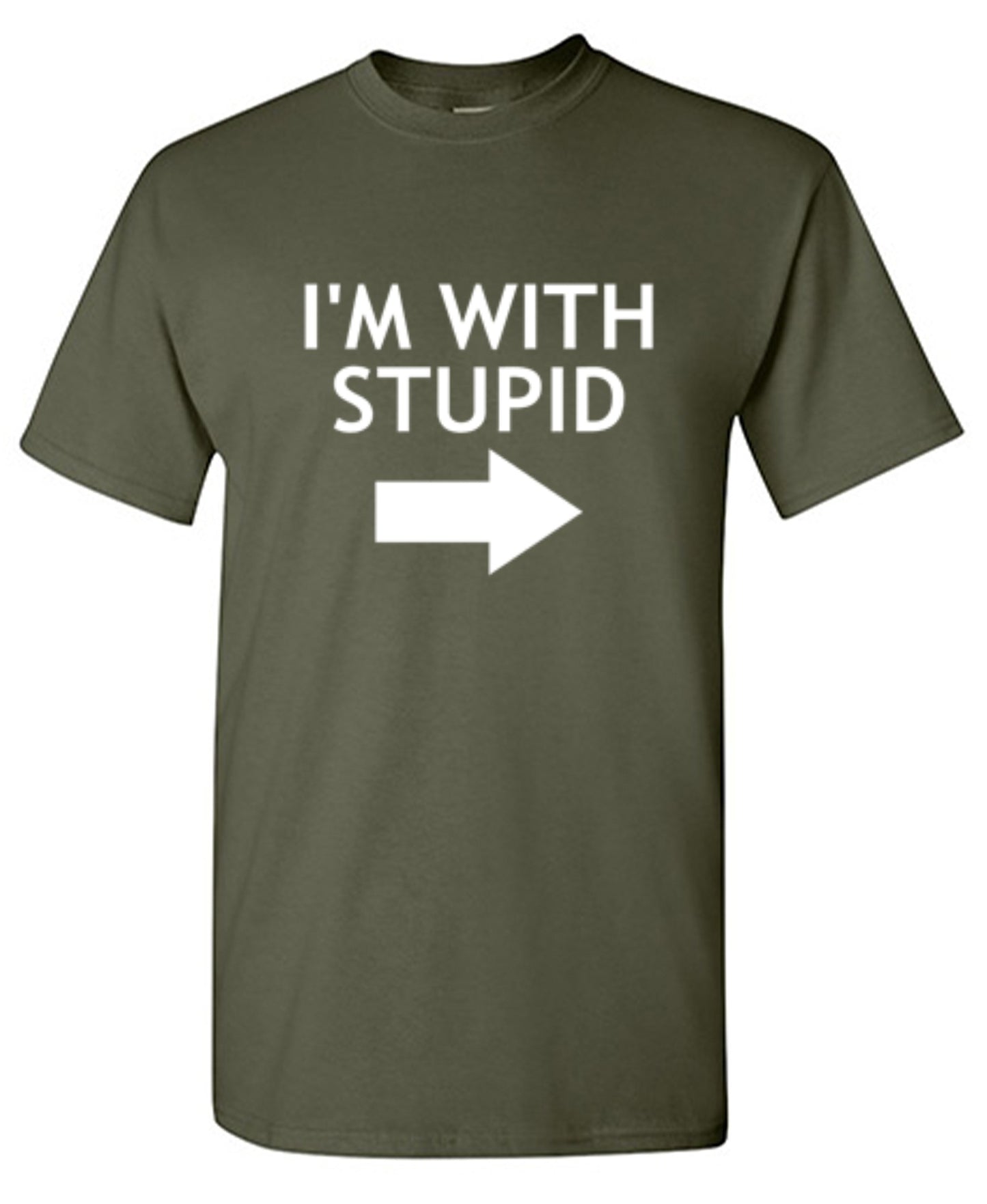 Funny T-Shirts design "Im With Stupid Shirt"