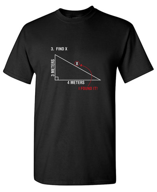 Funny T-Shirts design "Find X"